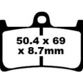 EBC Brakes EPFA Sintered Fast Street and Trackday Pads Front - EPFA380HH